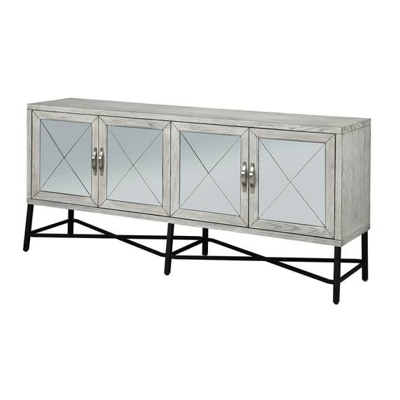 Coast To Coast Imports Gabby Hazy White Four Door Credenza