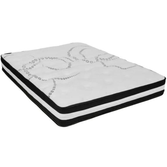 Merrick Lane 10 Inch Hybrid Full Size Mattress CertiPUR-US Certified Foam & Pocket Spring Mattress in a Box