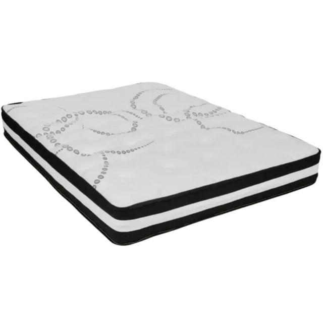 Merrick Lane 10 Inch Hybrid Full Size Mattress CertiPUR-US Certified Foam & Pocket Spring Mattress in a Box