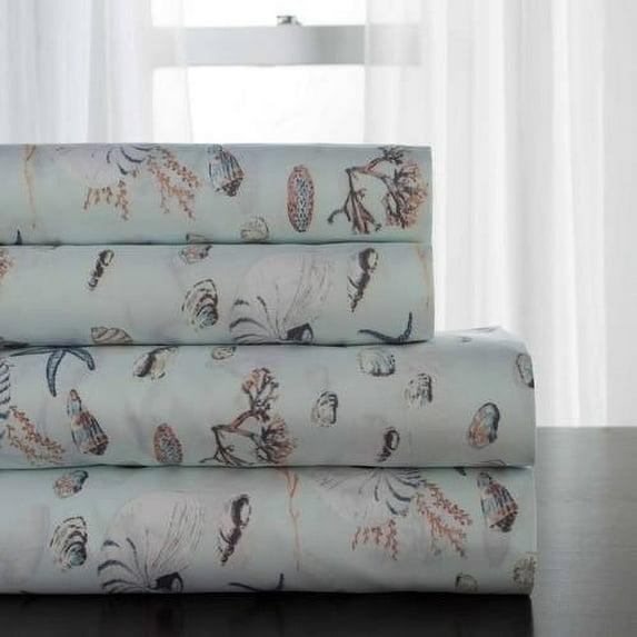 Beatrice Home Fashions Coastal Print Sheet Set