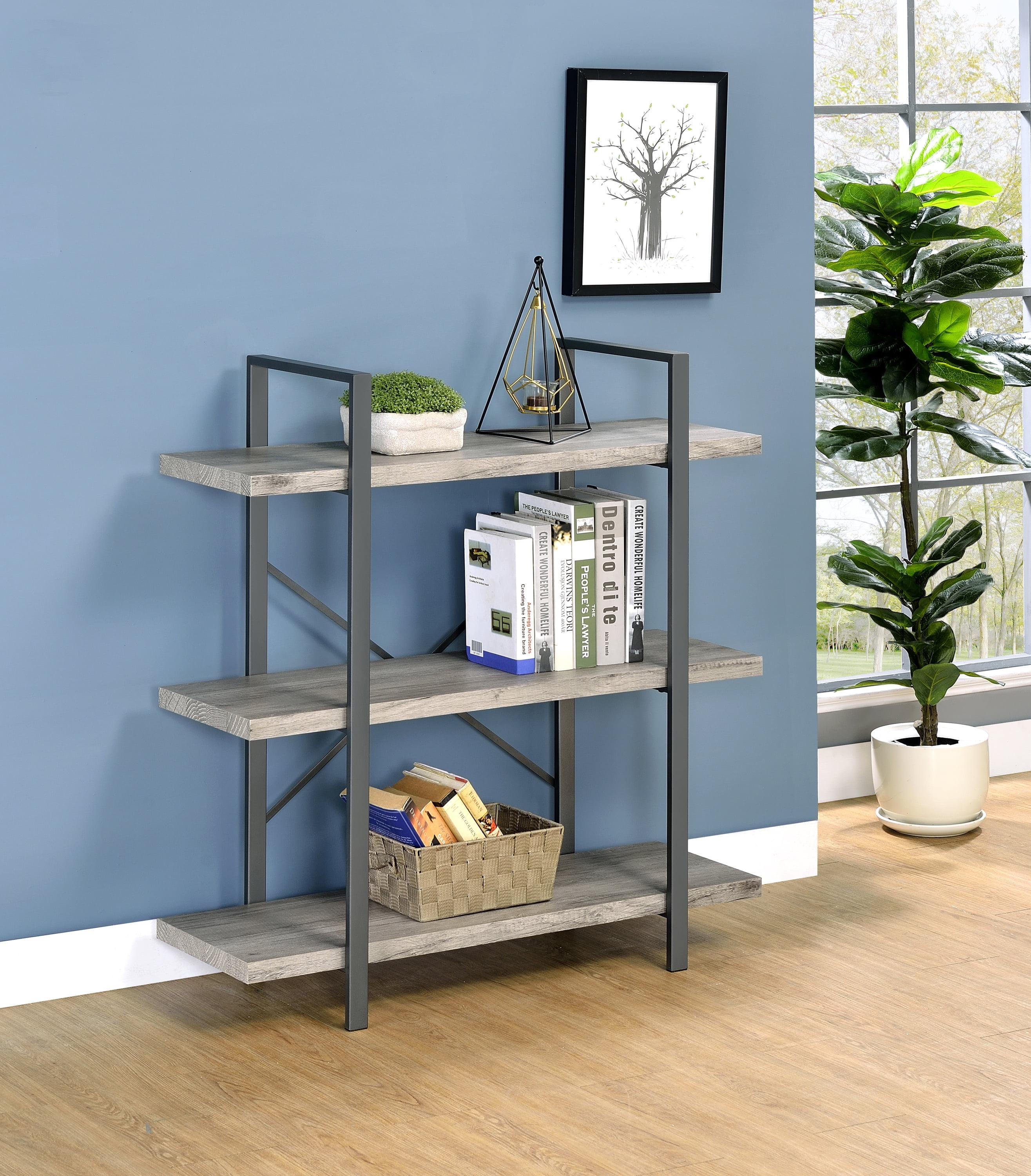 40" Cole 3 Shelf Bookcase with Frame - Coaster