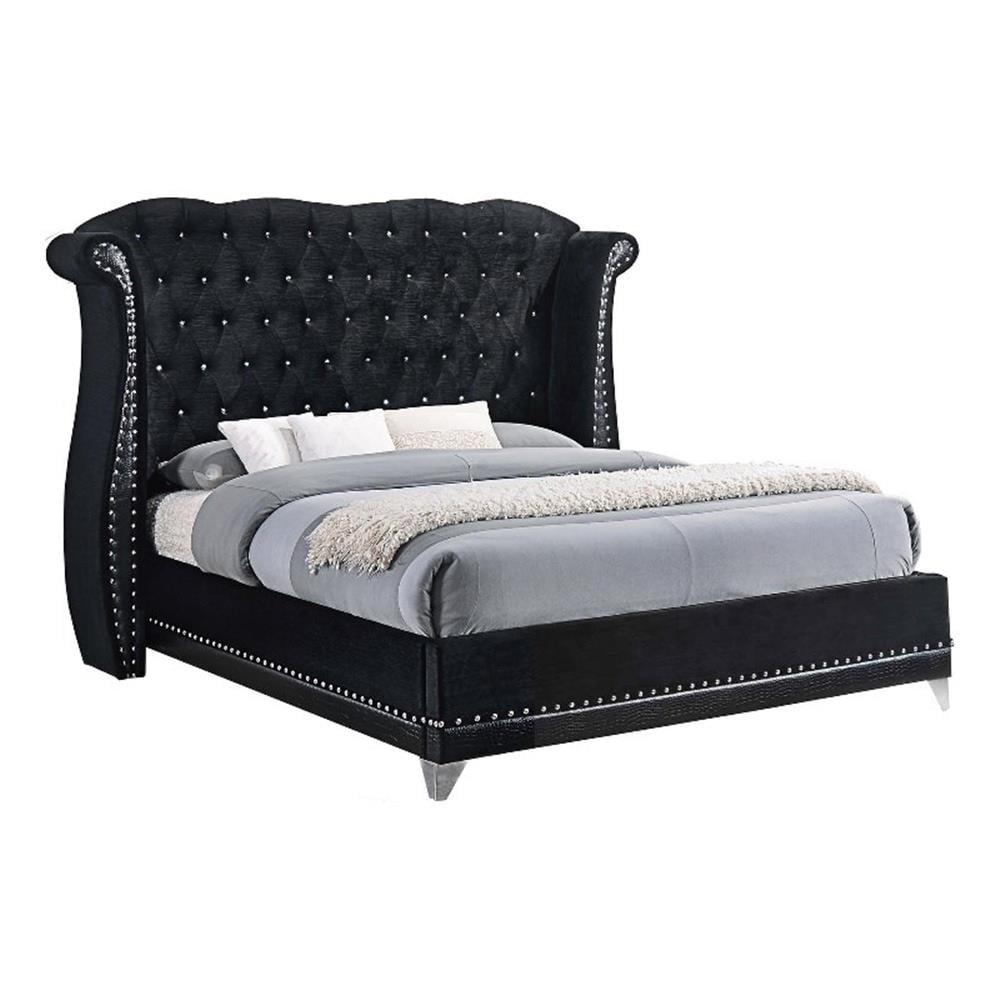 Barzini Upholstered Wingback Bed