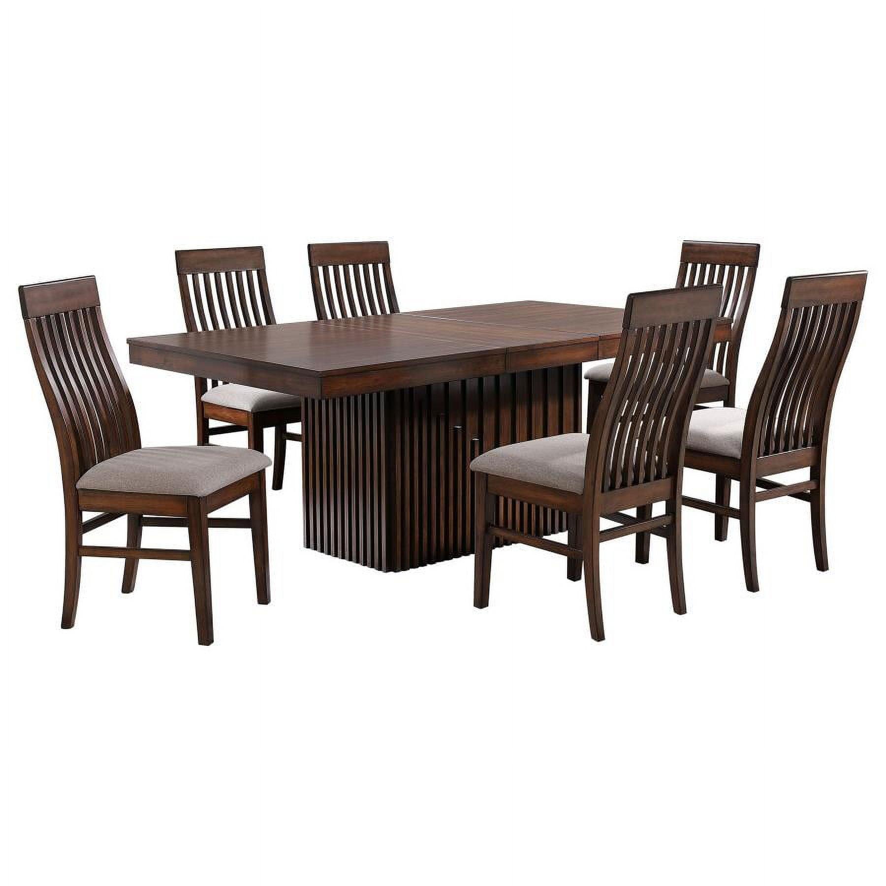 Briarwood 7-Piece Mango Oak Dining Set with Extension Leaf