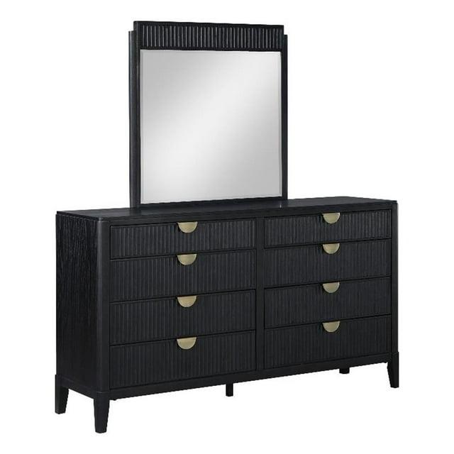 Coaster Brookmead 8-drawer Wood Bedroom Dresser with Mirror Black