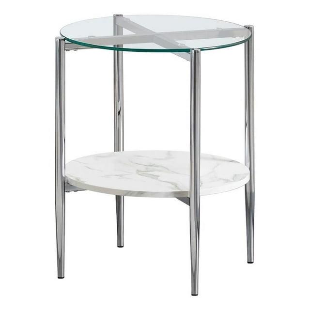 Cadee Glass Top End Table
