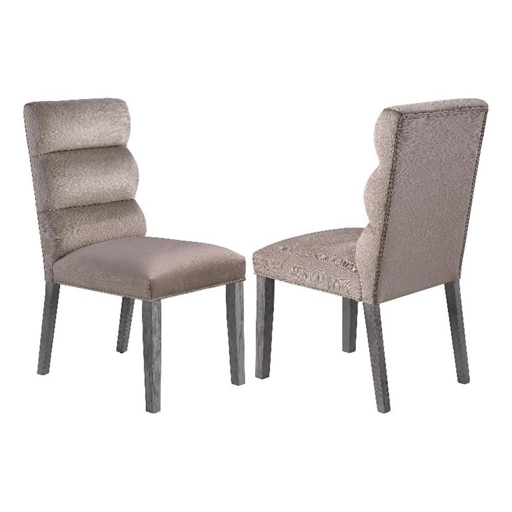 Coaster Home Furnishings Carla Upholstered Dining Side Chair Ash (Set of 2)