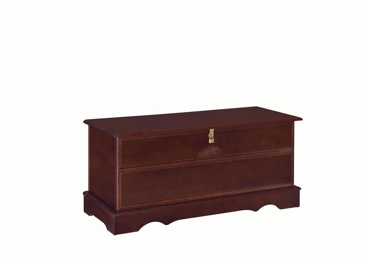 Coaster Paula Traditional Rectangular Wood Cedar Chest Warm Brown