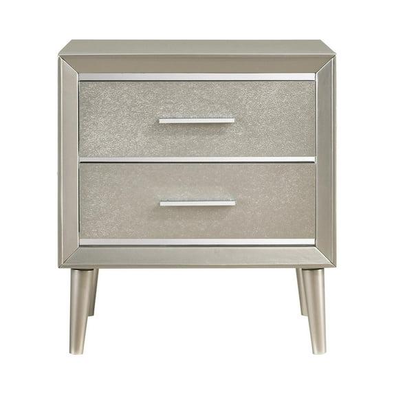 Coaster Company Metallic Sterling 2-Drawer, 23.4 inch