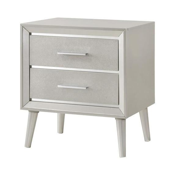 Coaster Company Metallic Sterling 2-Drawer, 23.4 inch