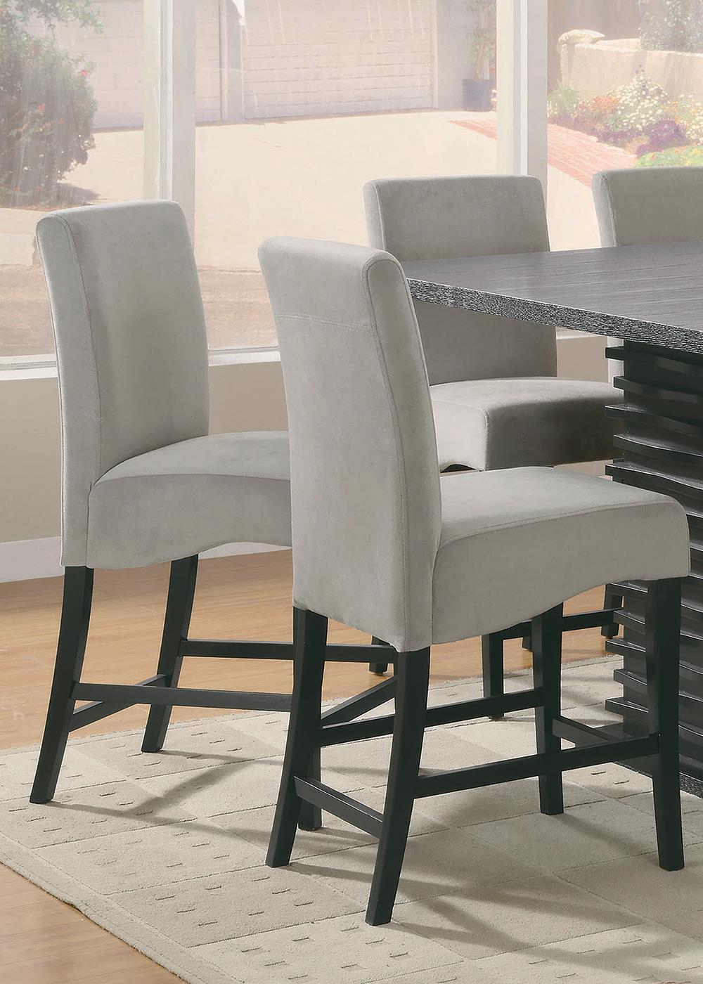 Stanton Modern Square Black Wood Counter-Height Dining Table