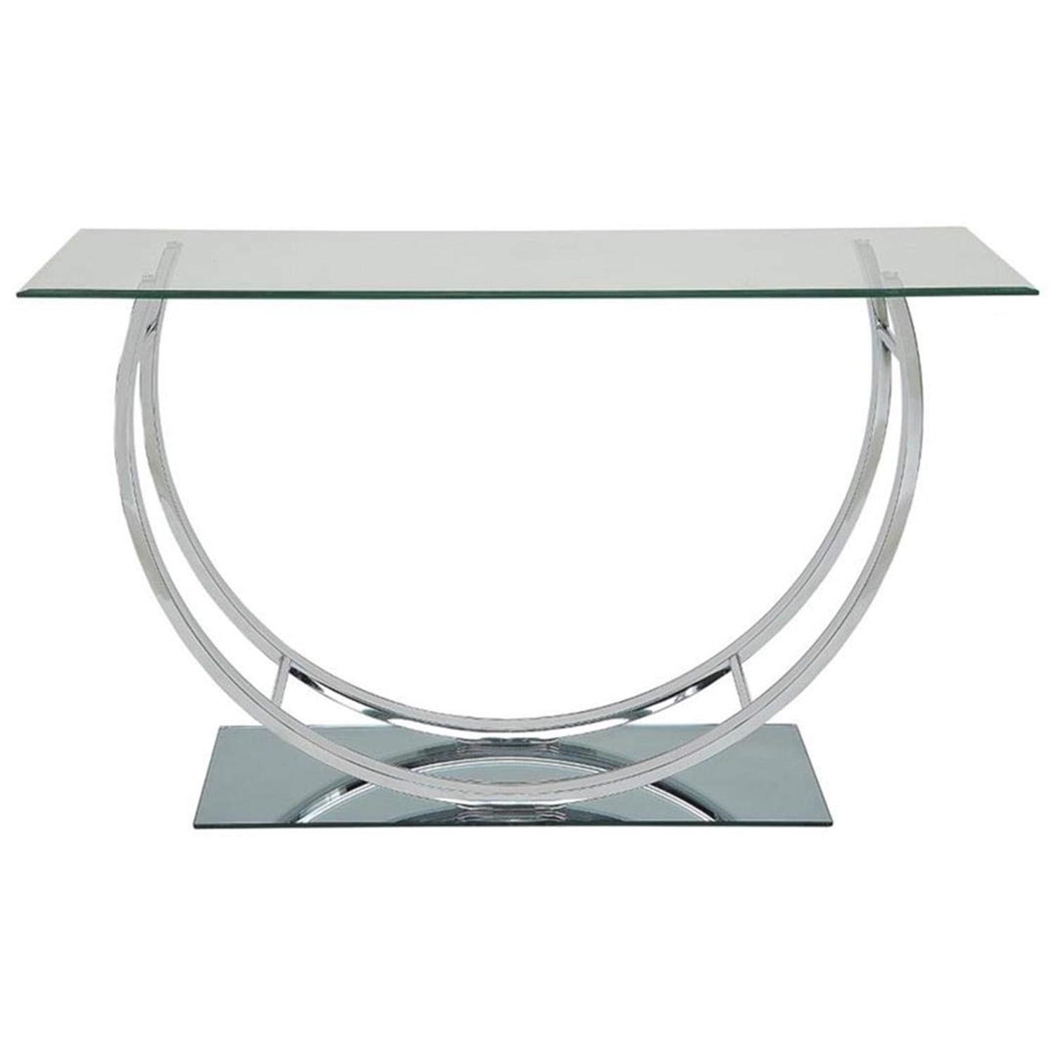 Alma Danville 48'' Glass Top Console Table