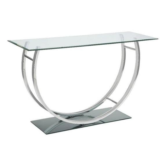 Alma Danville 48'' Glass Top Console Table