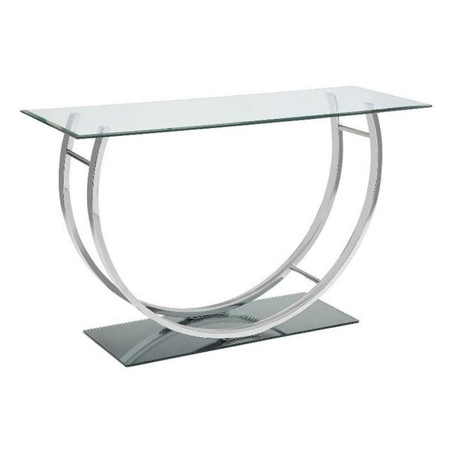 Alma Danville 48'' Glass Top Console Table