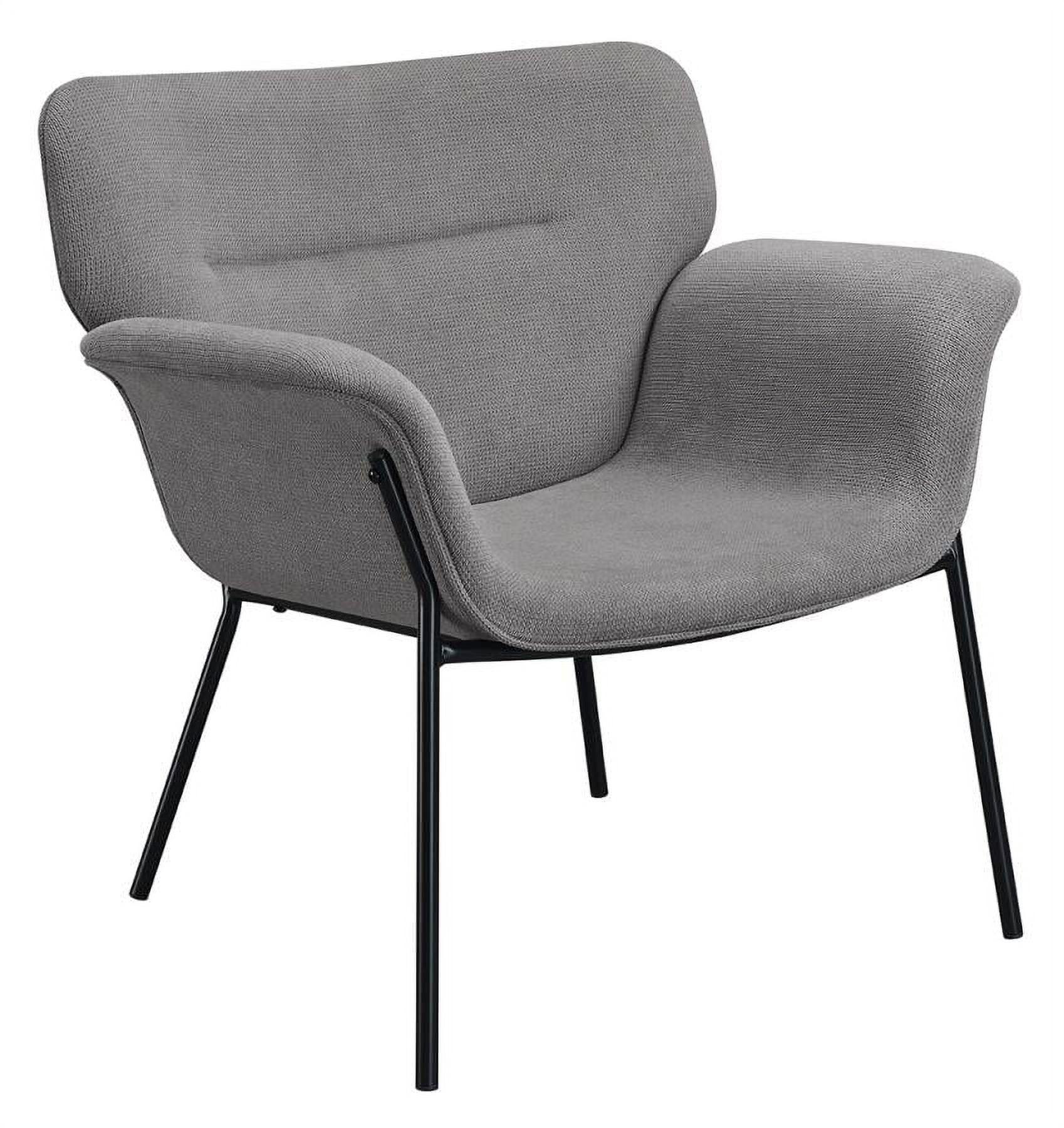 Coaster Davina Modern Upholstered Flared Arms Accent Chair Ash Gray