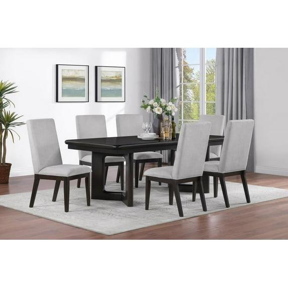 Hathaway Rectangular Dining Table Set Acacia Brown