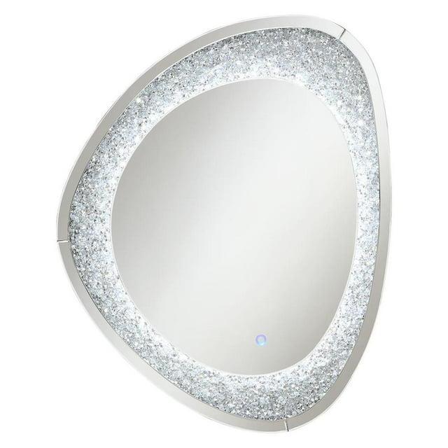 Coaster Mirage Acrylic Crystals Inlay Wall Mirror with LED Lights