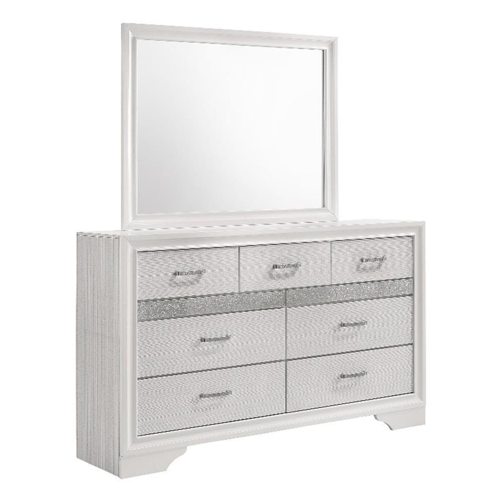 Coaster Miranda 7-drawer Wood Dresser with Mirror White