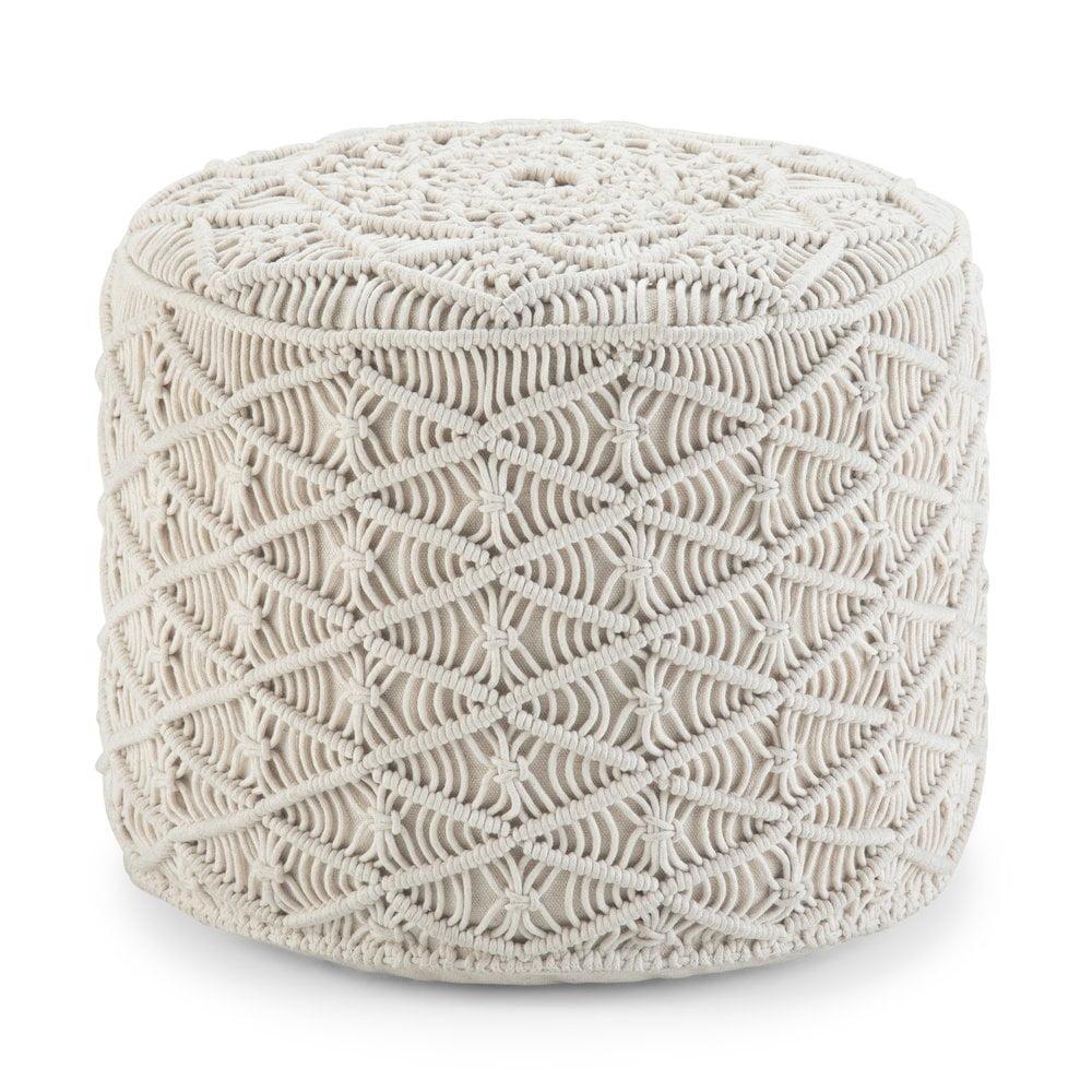 Simpli Home Coates Upholstered Pouf