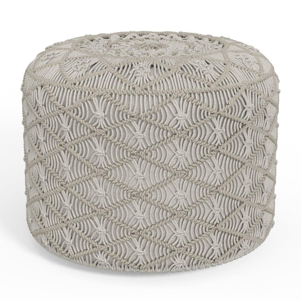 Simpli Home Coates Upholstered Pouf