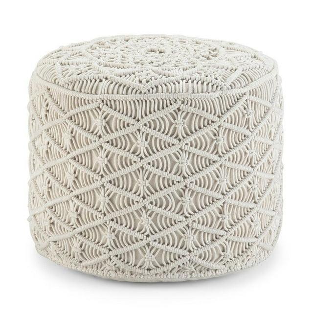 Simpli Home Coates Upholstered Pouf