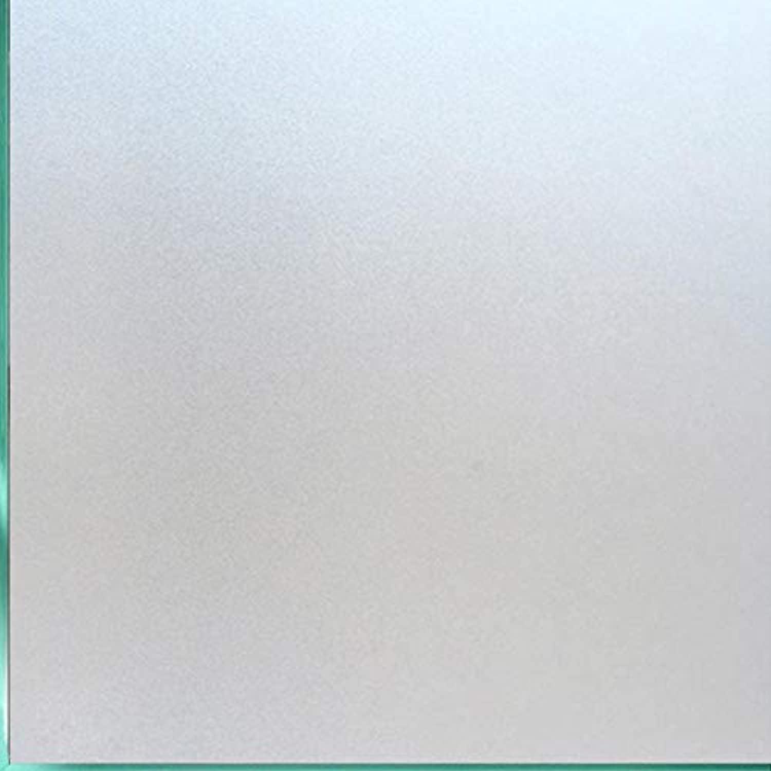 Matte White Frosted Privacy Vinyl Window Film 17.7x78.7 Inch