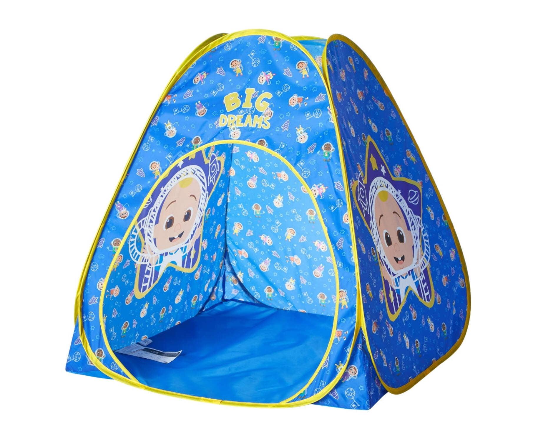 Cocomelon 3pc Tent Set with Pillow and Flashlight, Blue, Unisex, Toddler