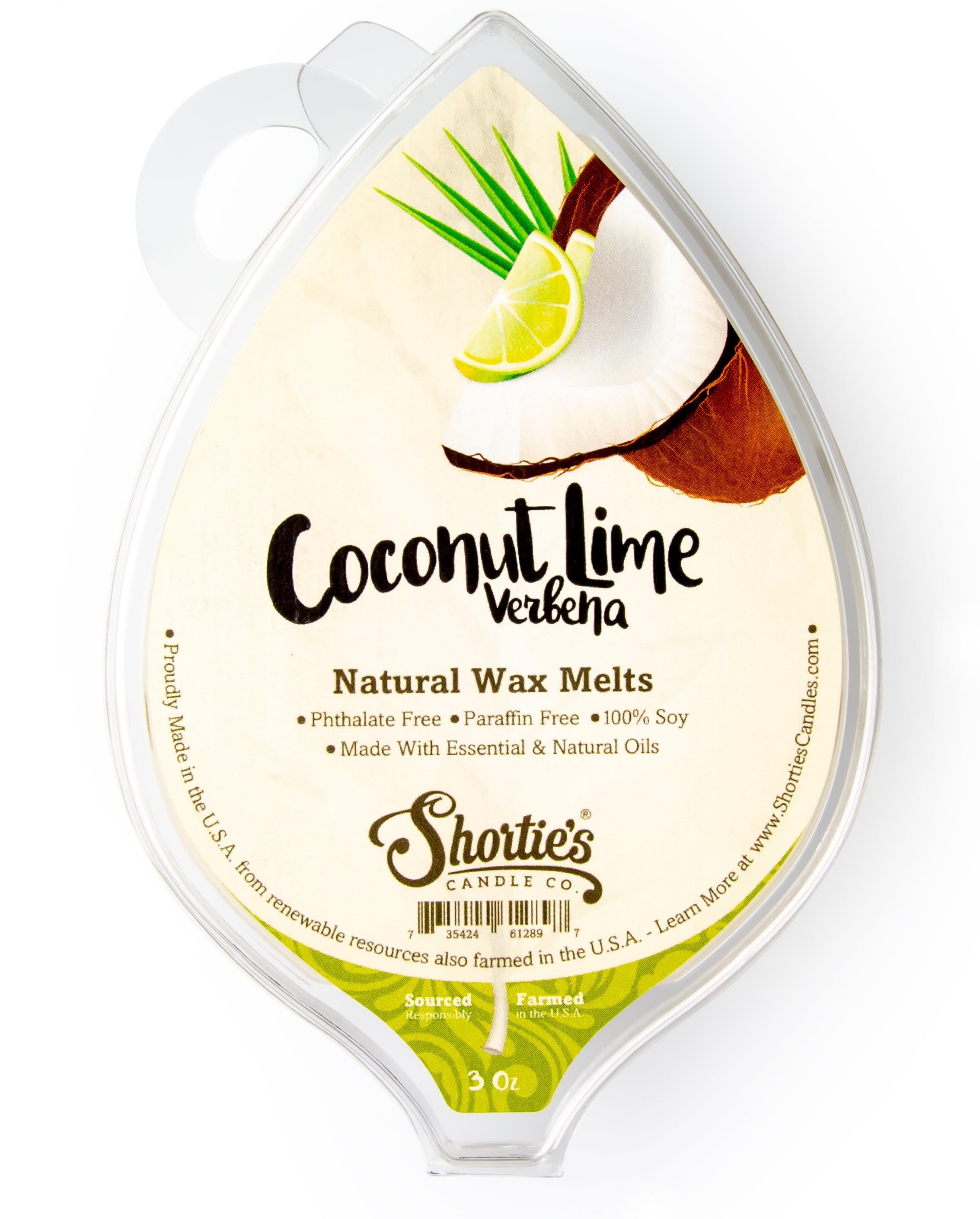 Coconut Lime Verbena Natural Soy Wax Melts, 3 oz