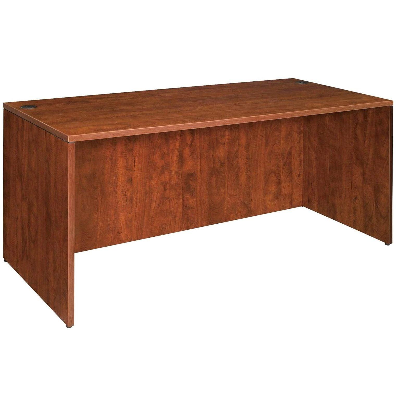 Essentials Cherry Laminate Rectangular Office Desk, 72"x36"