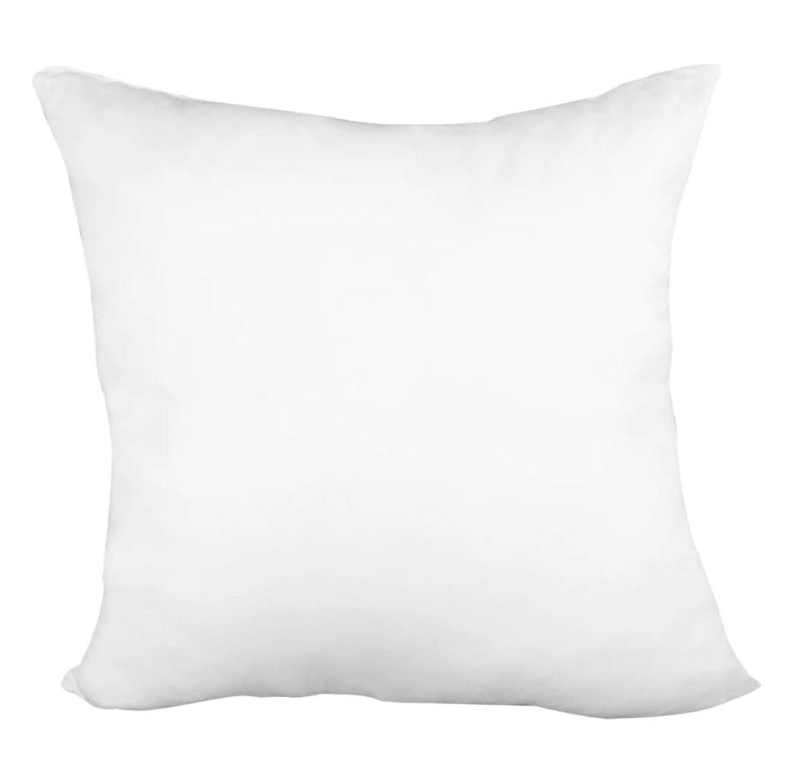 White 16" x 16" Polyester Pillow Insert with Cotton Cover