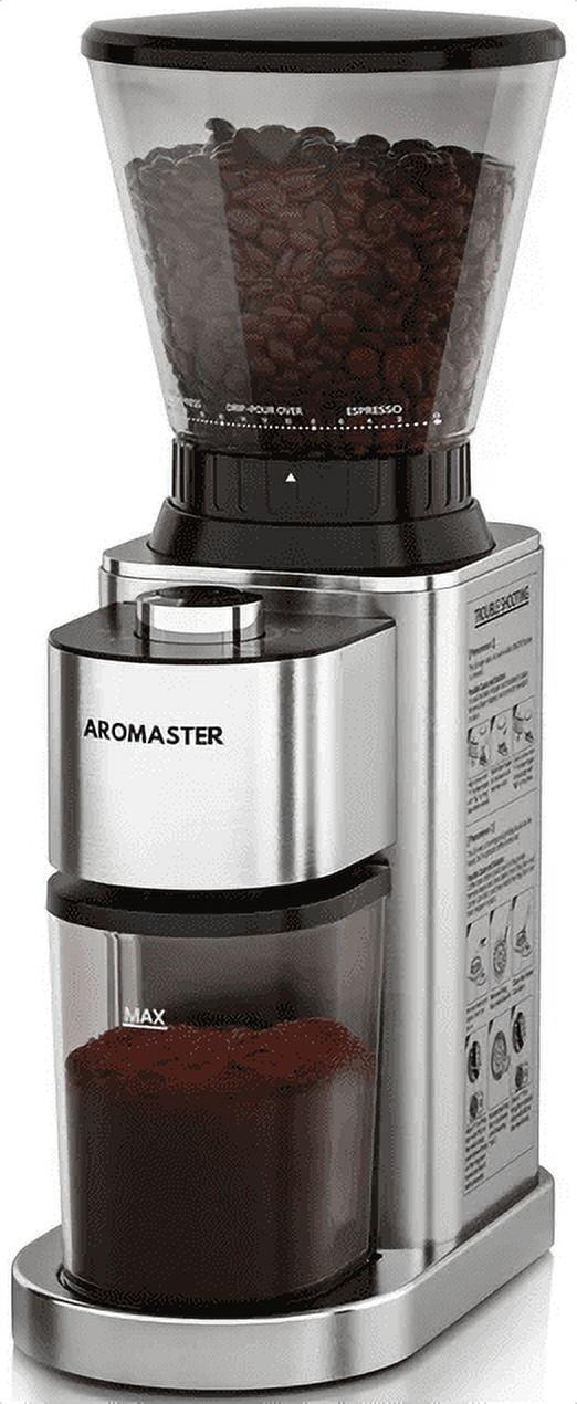 Aromaster Burr Coffee Grinder, Coffee Bean Grinder