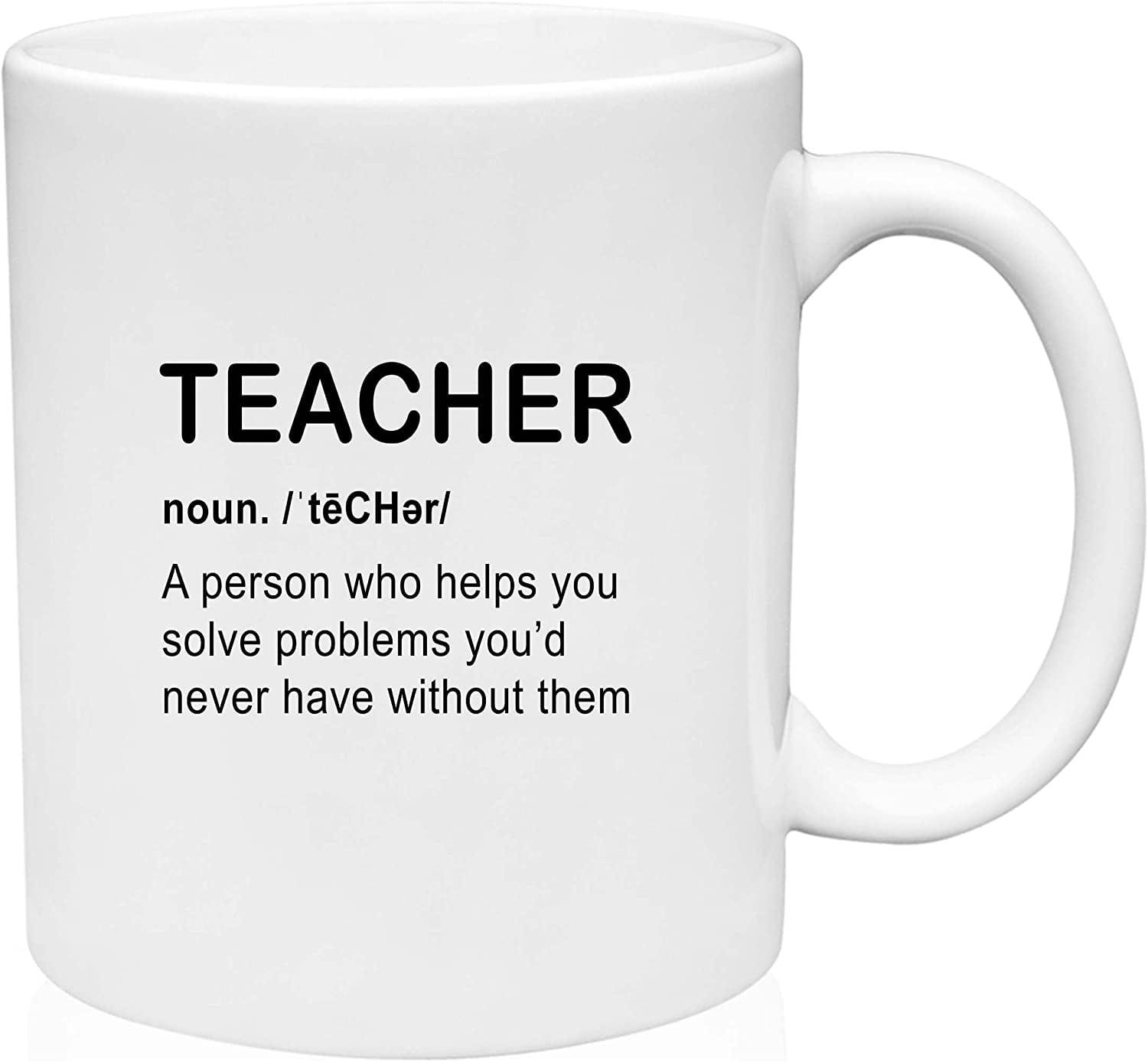 White Ceramic Teacher Definition 11oz Mug