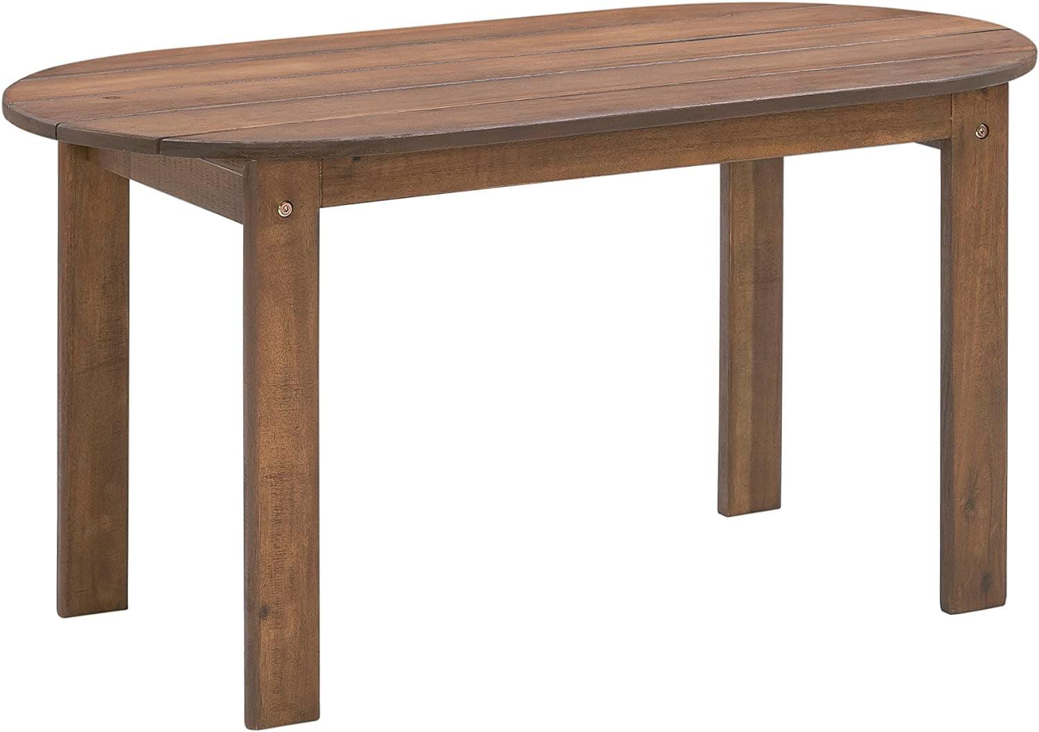 Adirondack Acorn Finish Spacious Outdoor Coffee Table