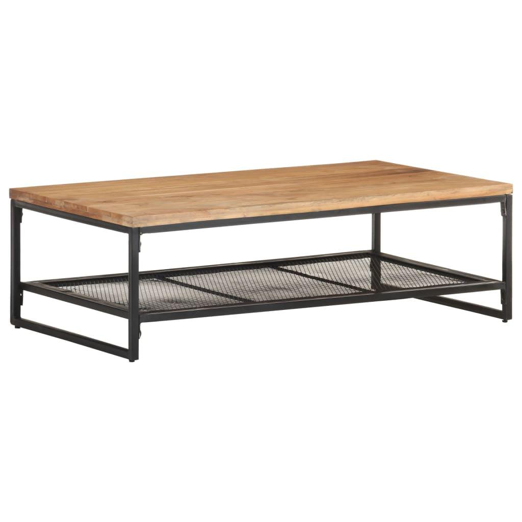 vidaXL Coffee Table 43.3"x23.6"x13.8" Solid Acacia Wood