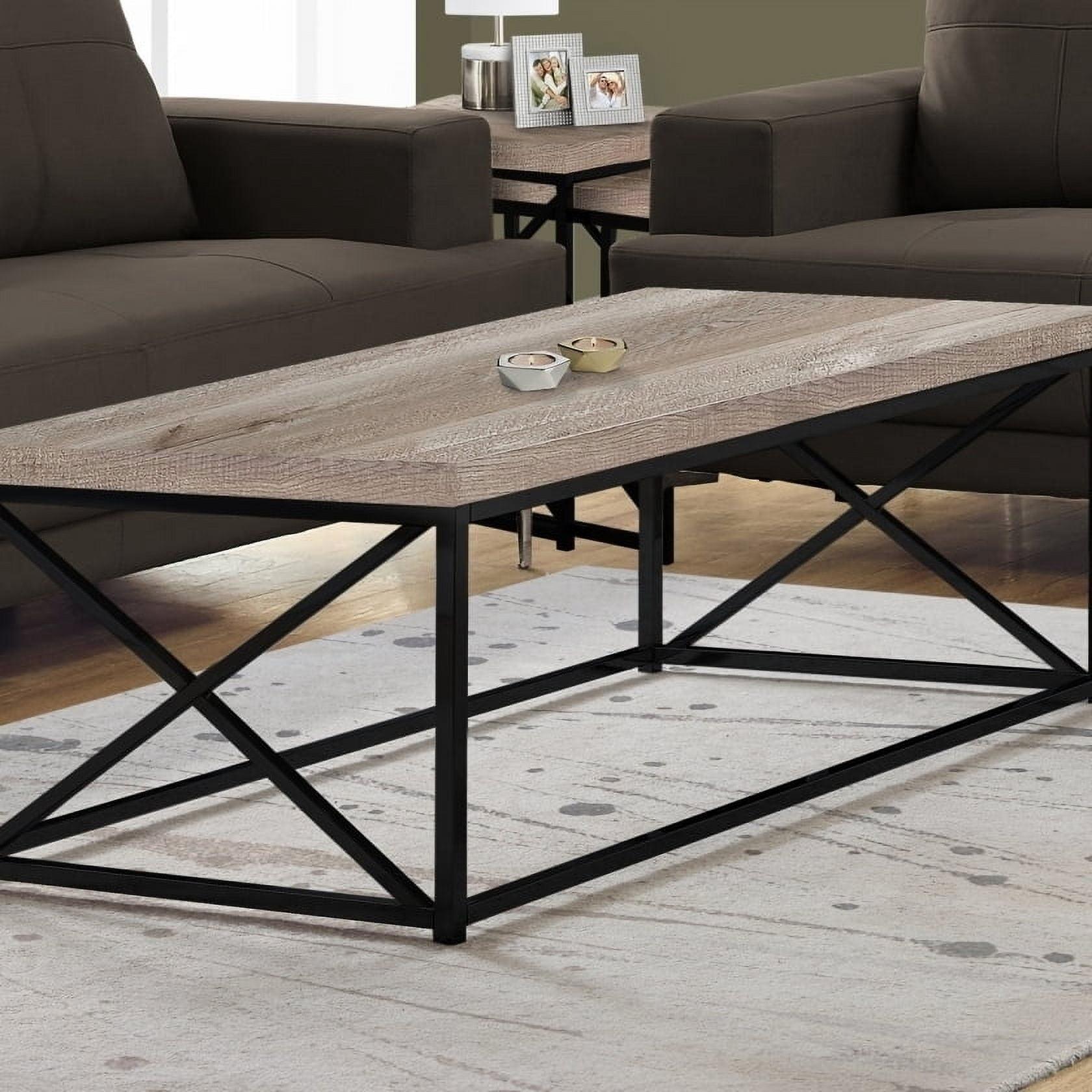 Monarch Specialties Coffee Table, Accent, Cocktail, Rectangular, Living Room, 44"L, Beige Laminate