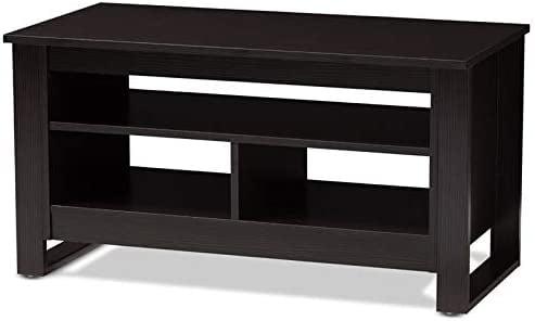 Nerissa Modern and Contemporary Finished Coffee Table Dark Brown - Baxton Studio