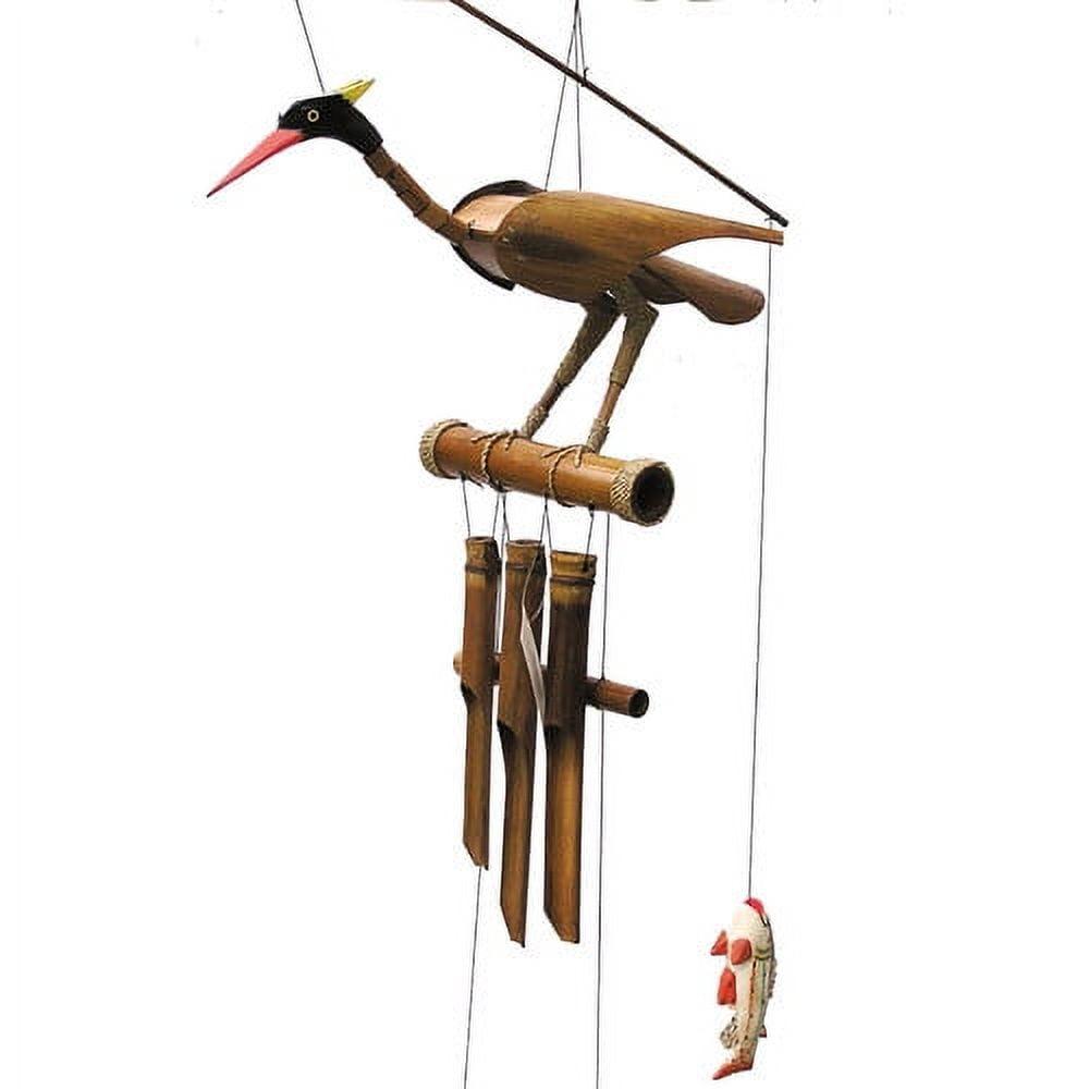 Handmade Bamboo and Coconut Wood Bird Wind Chime