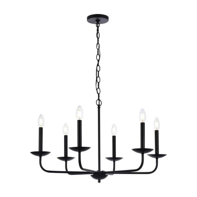 Elegant Lighting Cohen 30 inch pendant in black