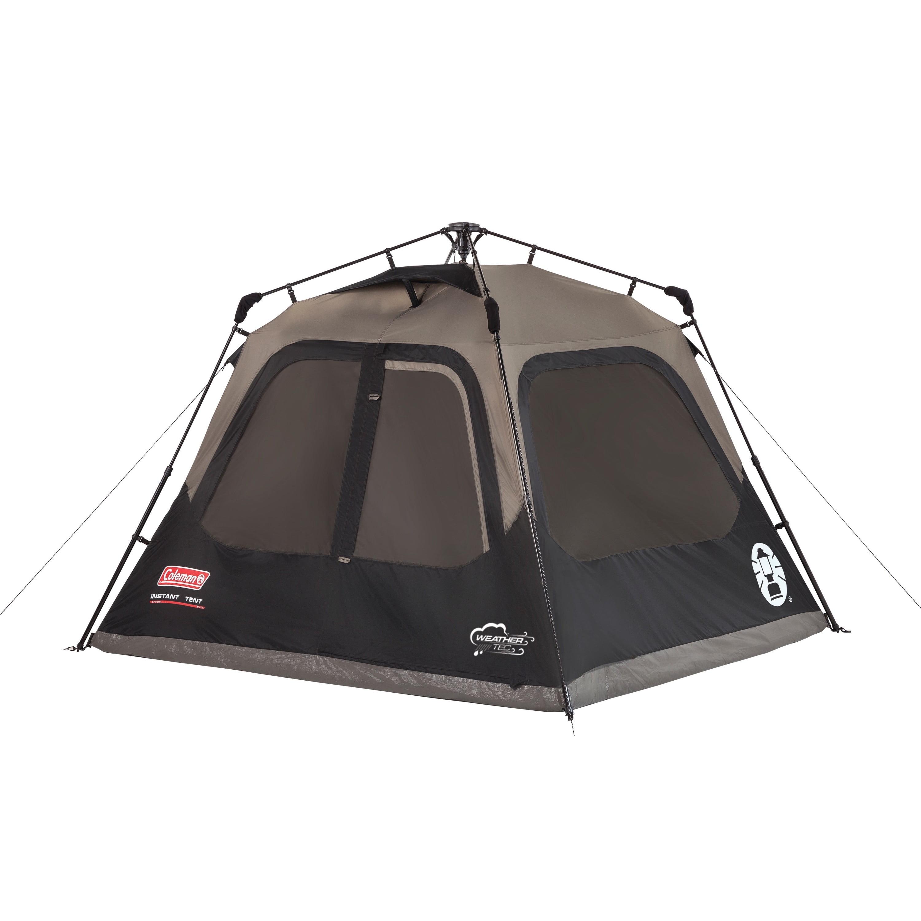 Gray Four Season 4-Person Cabin Camping Tent with Carry Bag