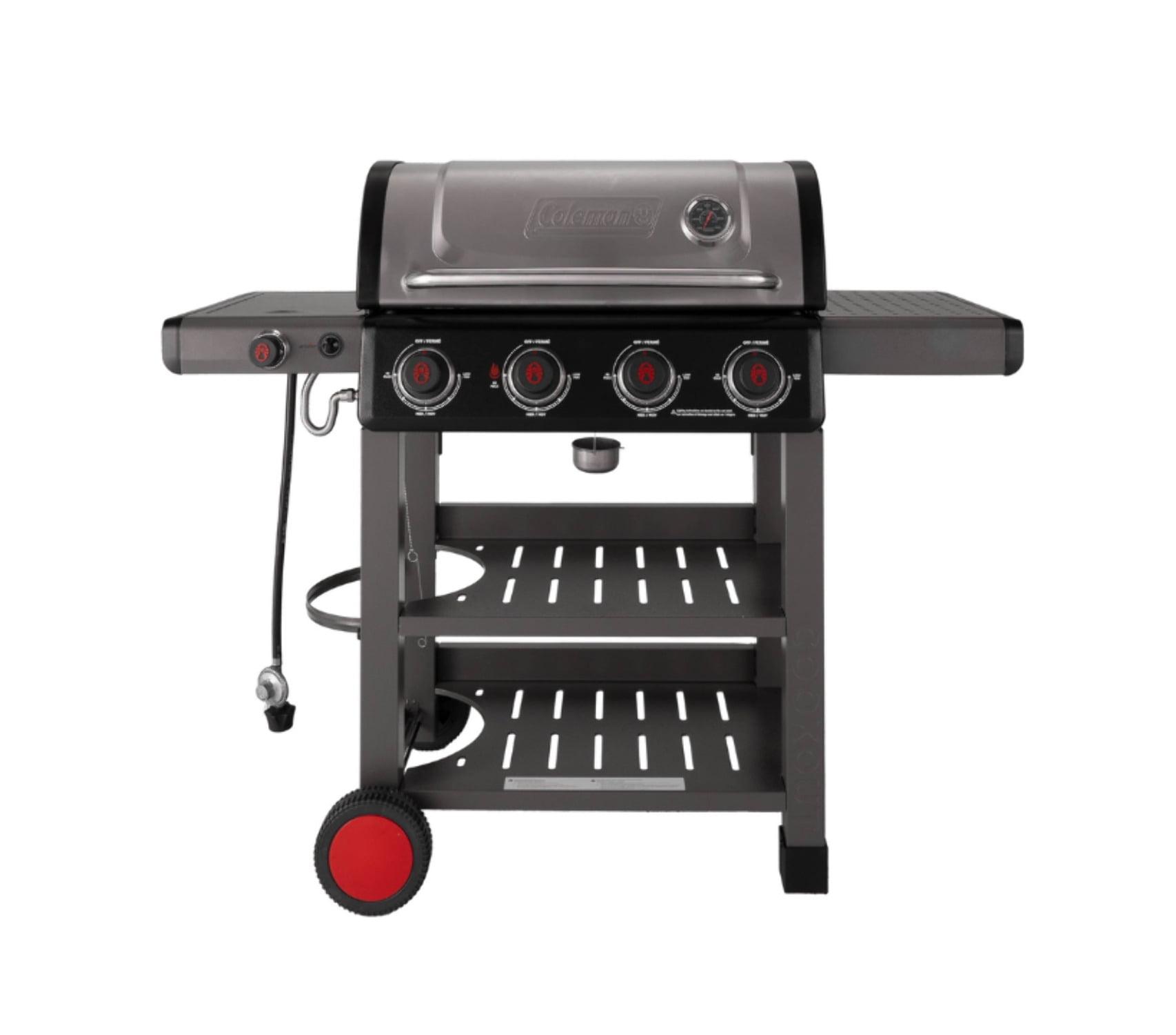 Coleman Cookout 4-Burner 36,000 BTU Propane BBQ Gas Grill w/ Side Burner, 637-Sq. In Cooking Surface