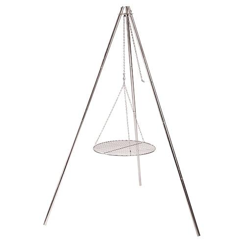Coleman Tripod over Fire Camping Grill and Lantern Hanger