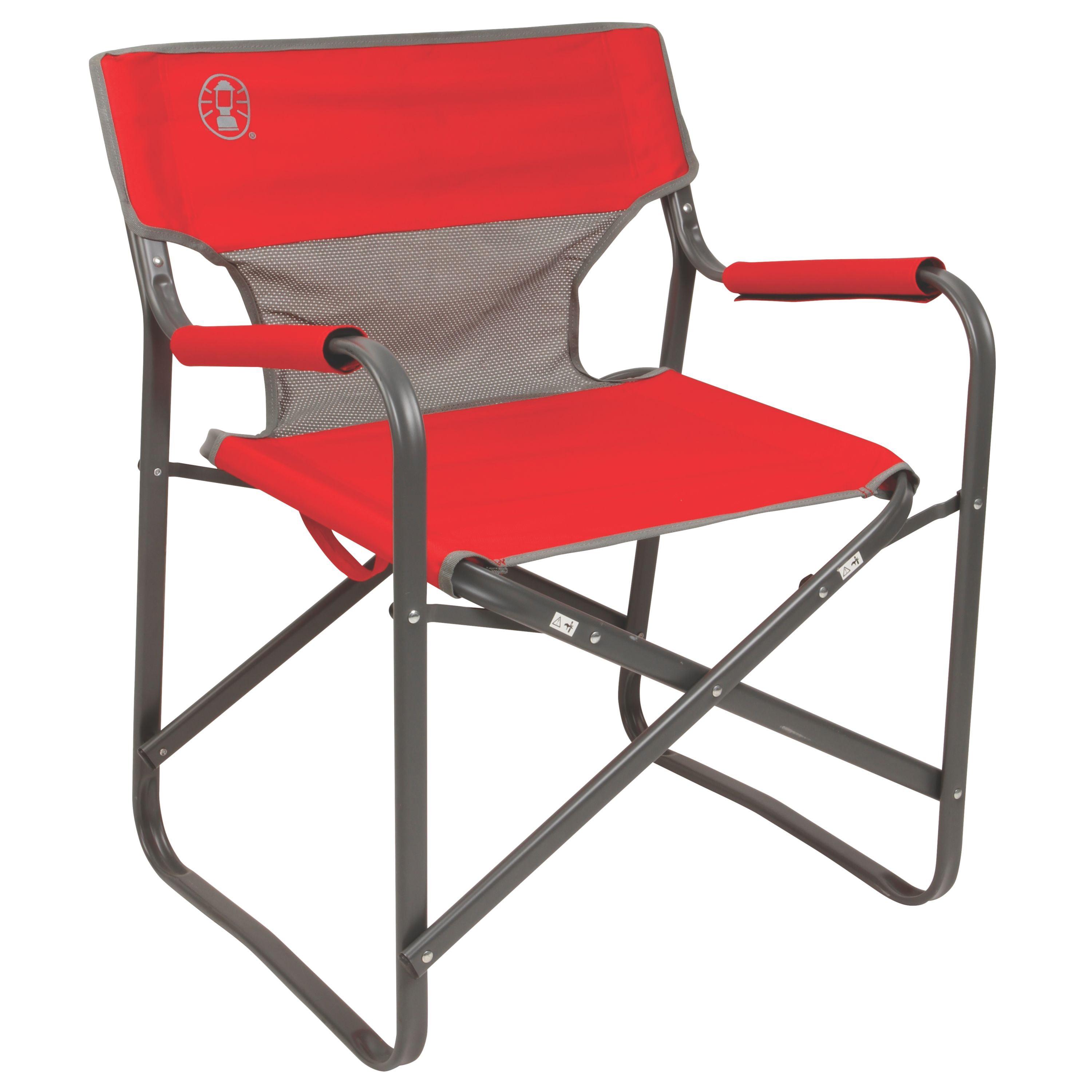 Coleman Outpost Breeze Folding Deck Chair - Red