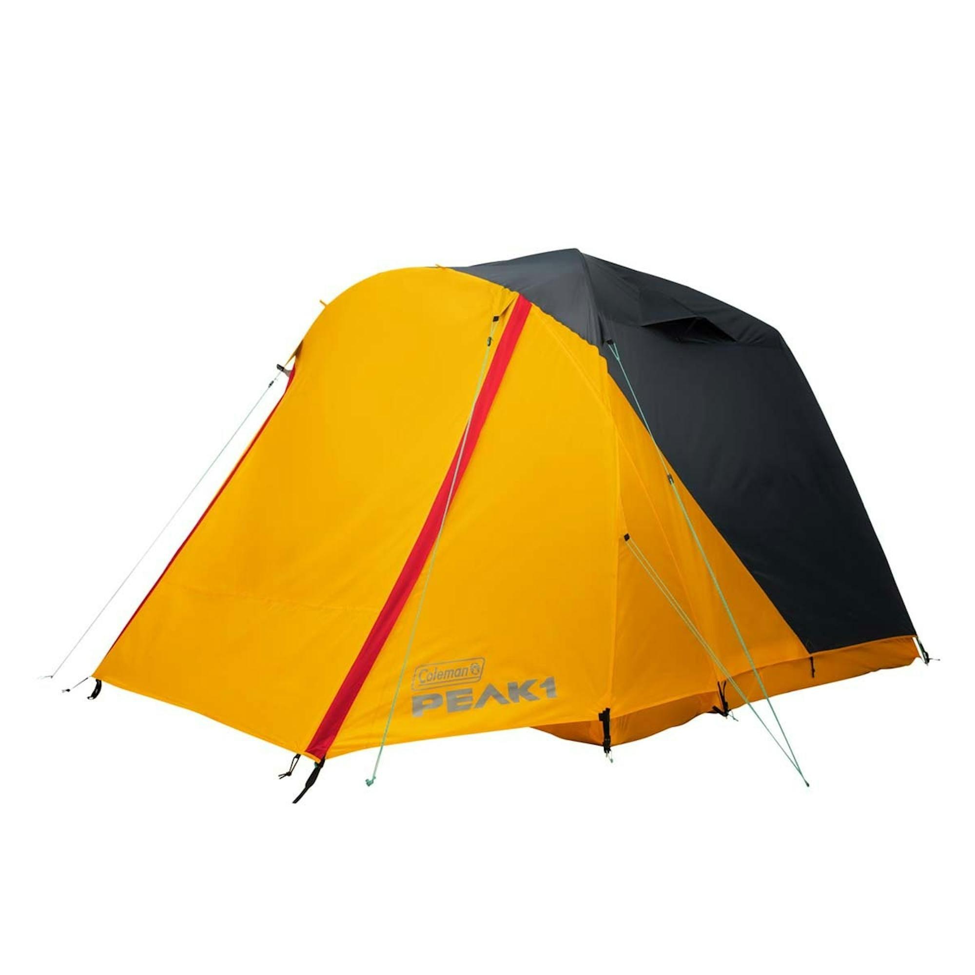 Coleman PEAK1 4-Person Orange Dome Tent with Vestibule