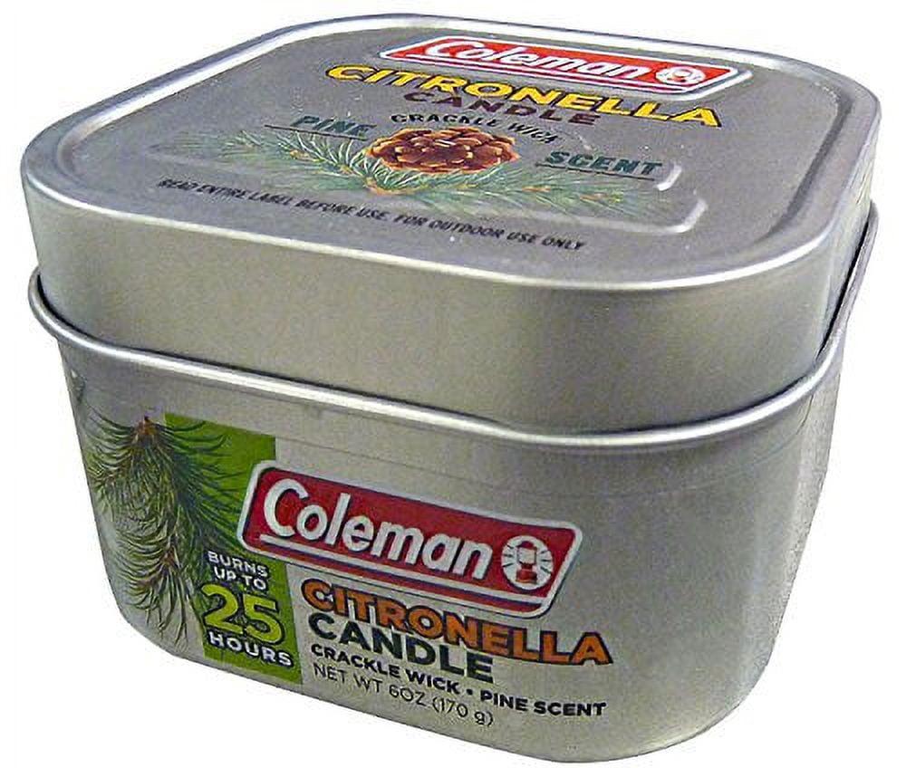 Coleman 6 oz Campfire Scent Citronella Candle with Crackle Wick