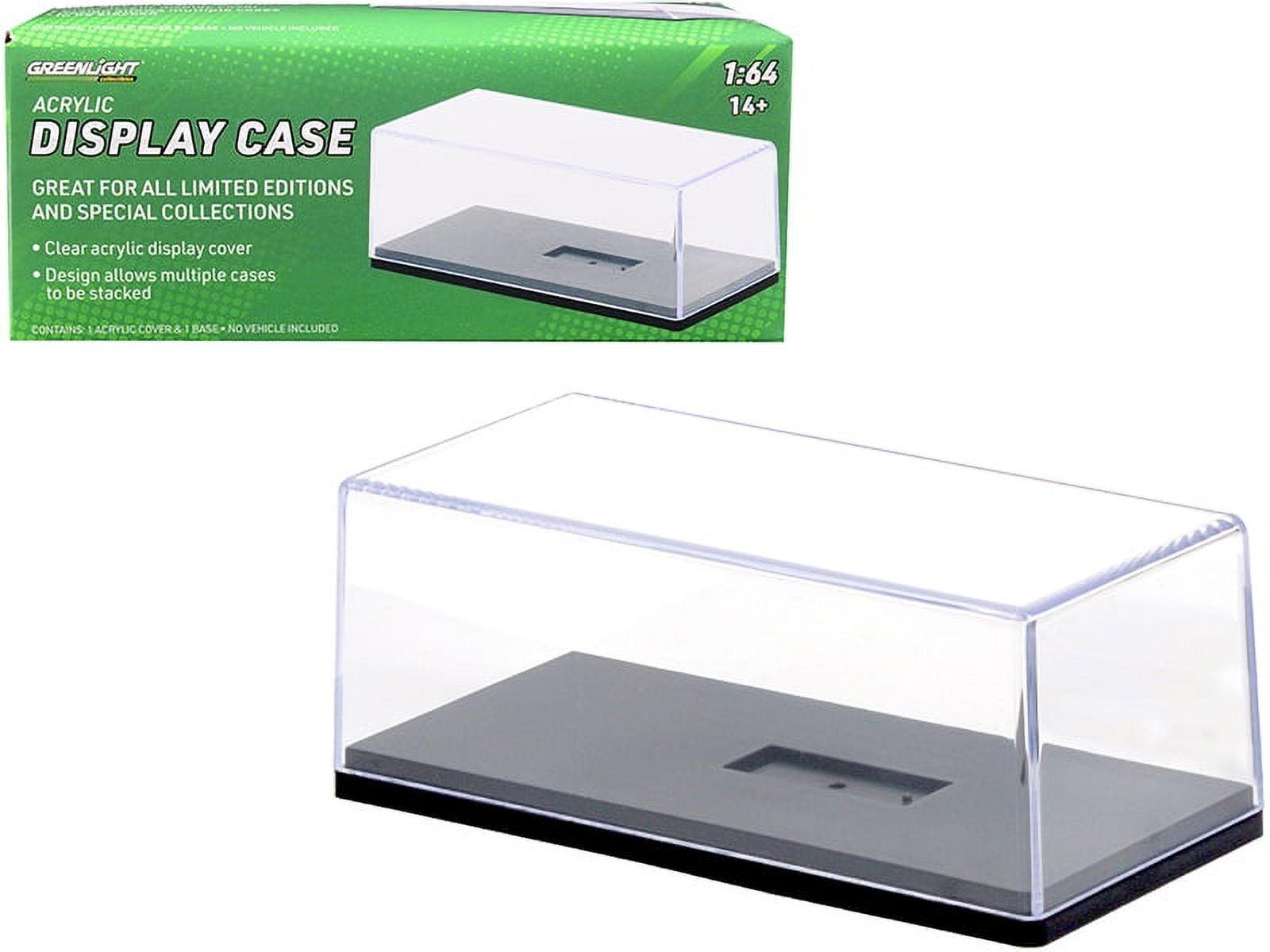 Collectible Display Show Case with Black Plastic Base for 1/24 Scale Models by Greenlight