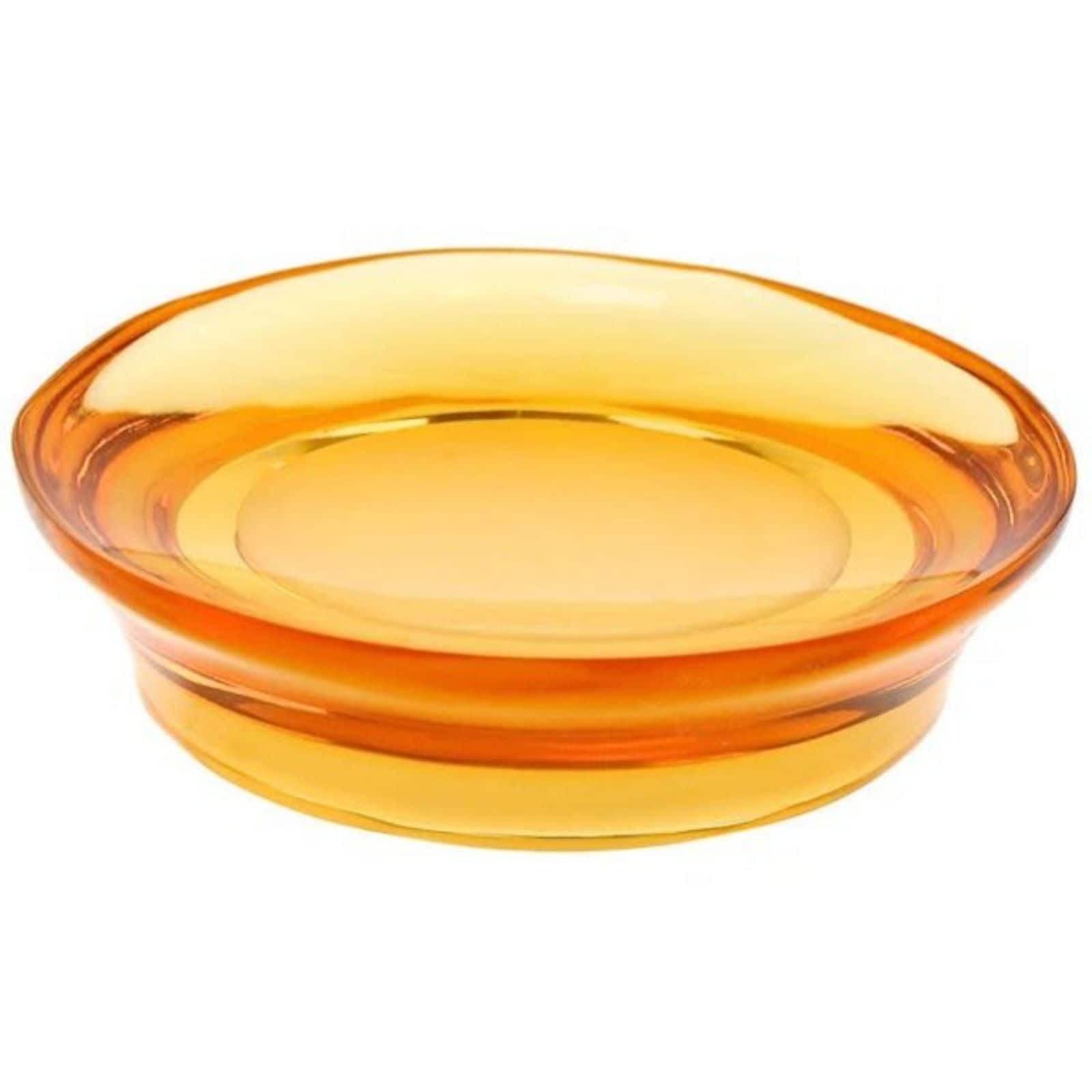 Orange Stone and Resin Free Standing Soap Dish