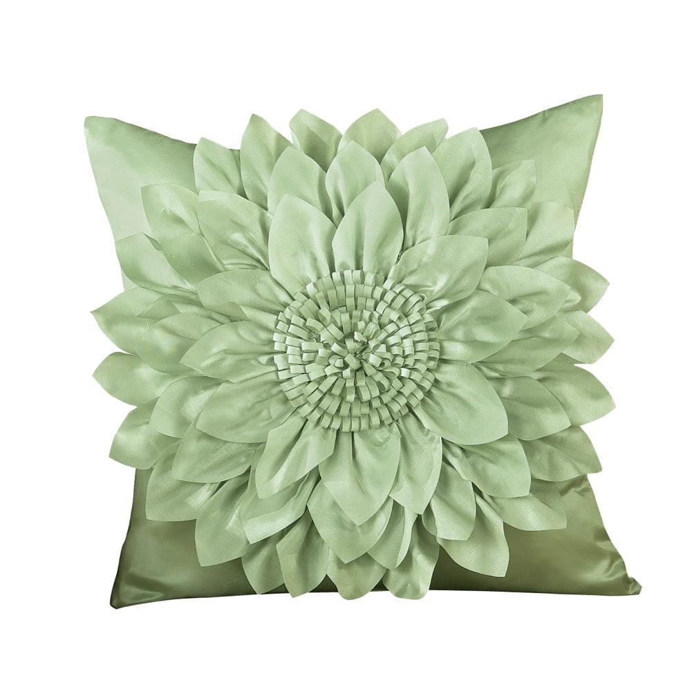 Collections Etc Elegant Blooming Flower Pillow Cover