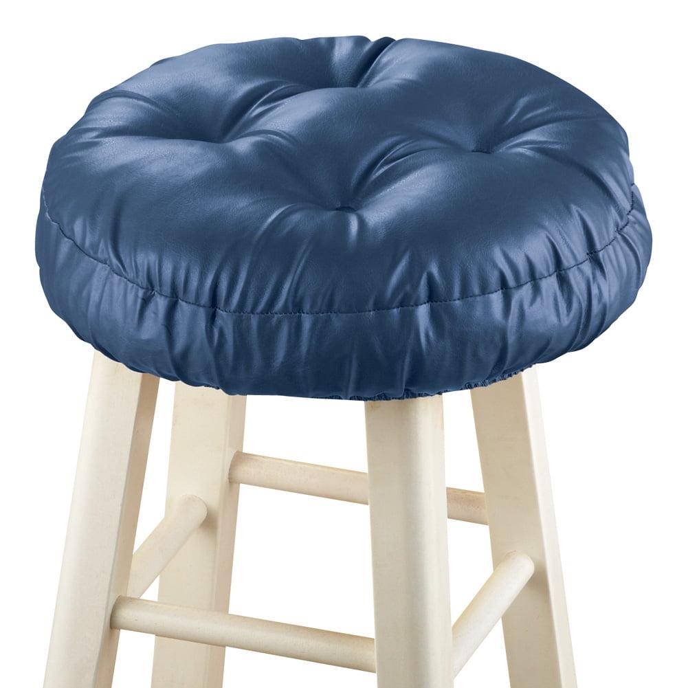Collections Etc Padded Barstool Seat Cover Cushion 14 X 14 X 1 Navy