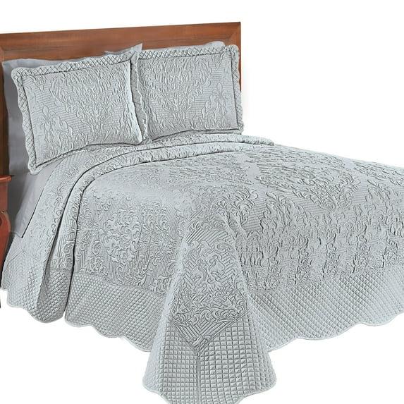 Winston Brands Lovely Victoria Damask Textured Design Oversized Bedspread