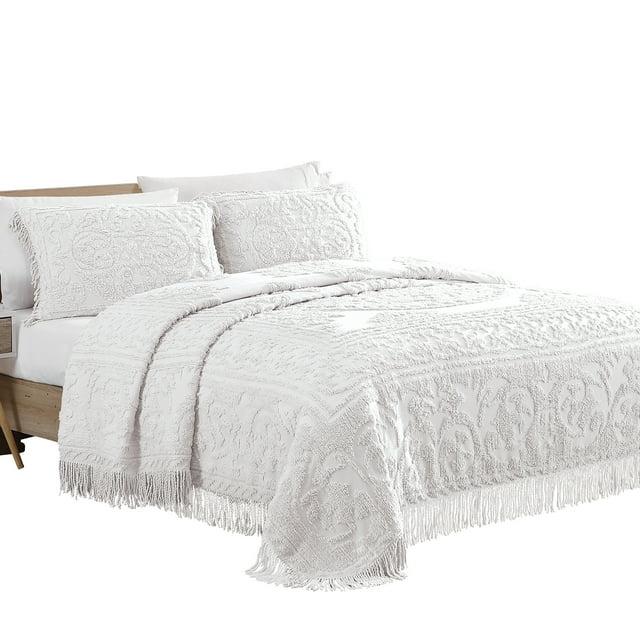 Beatrice Home Fashions Medallion Cotton Farmhouse / Country Quilt
