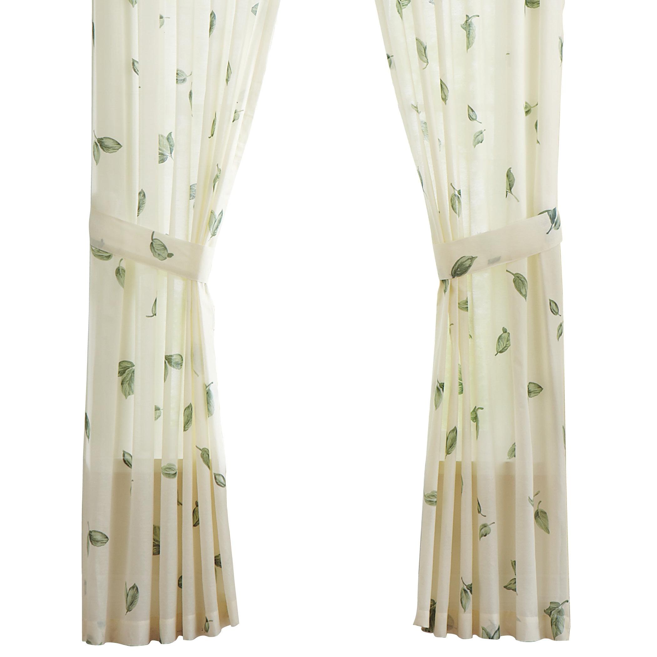 Collections Etc Floral Magnolia Garden Curtain Collection Valance Sage
